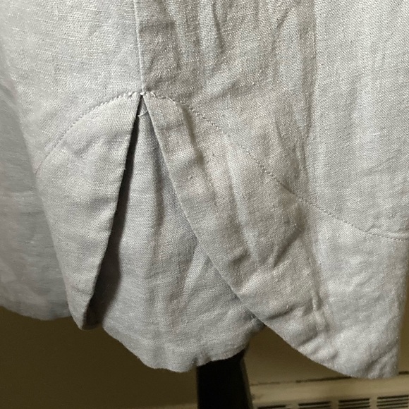 NWOT Cynthia Rowley women’s puff sleeve blue tent v-neck dress, size medium - Picture 7 of 8